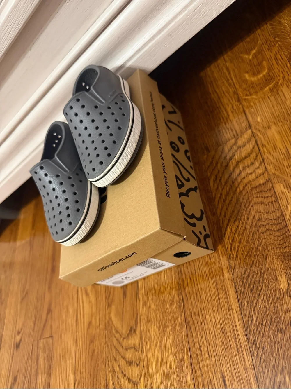 Native Shoes Kids Slip-On Water Shoes in Gray